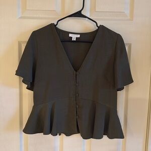 Topshop green blouse - DC